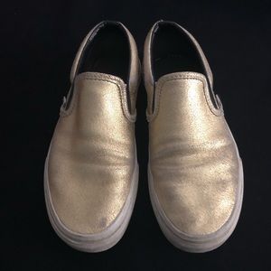 Women’s gold VANS size 7